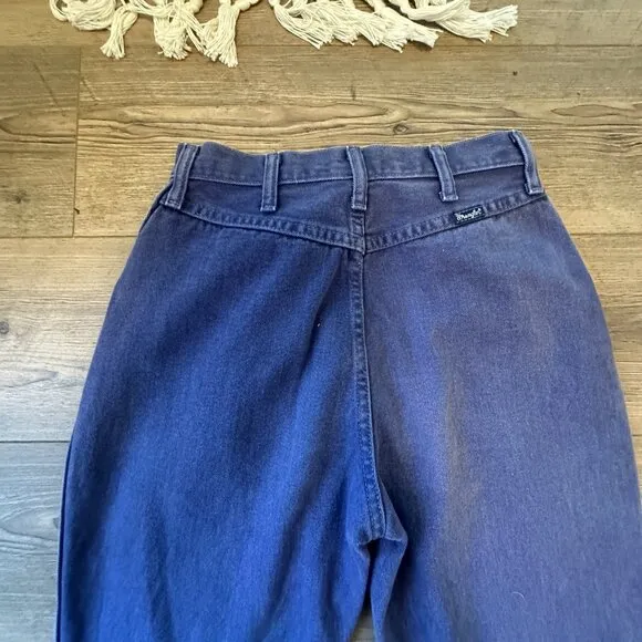 Vintage Western Wrangler Purple Jeans Size 2 Straight Leg