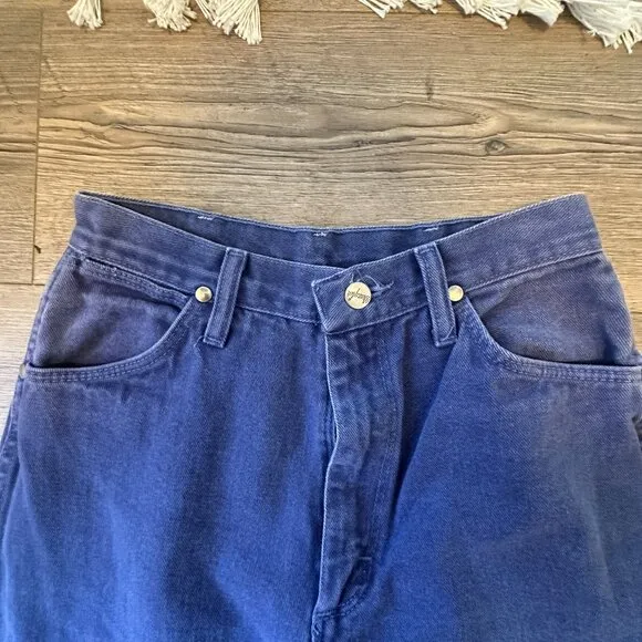 Vintage Western Wrangler Purple Jeans Size 2 Straight Leg