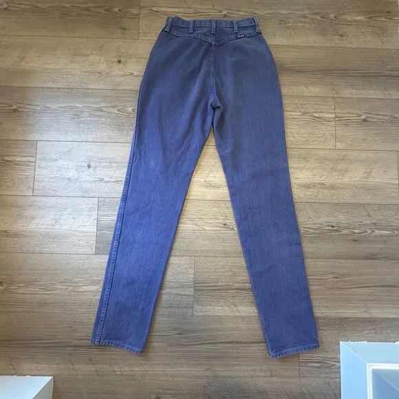 Vintage Western Wrangler Purple Jeans Size 2 Straight Leg