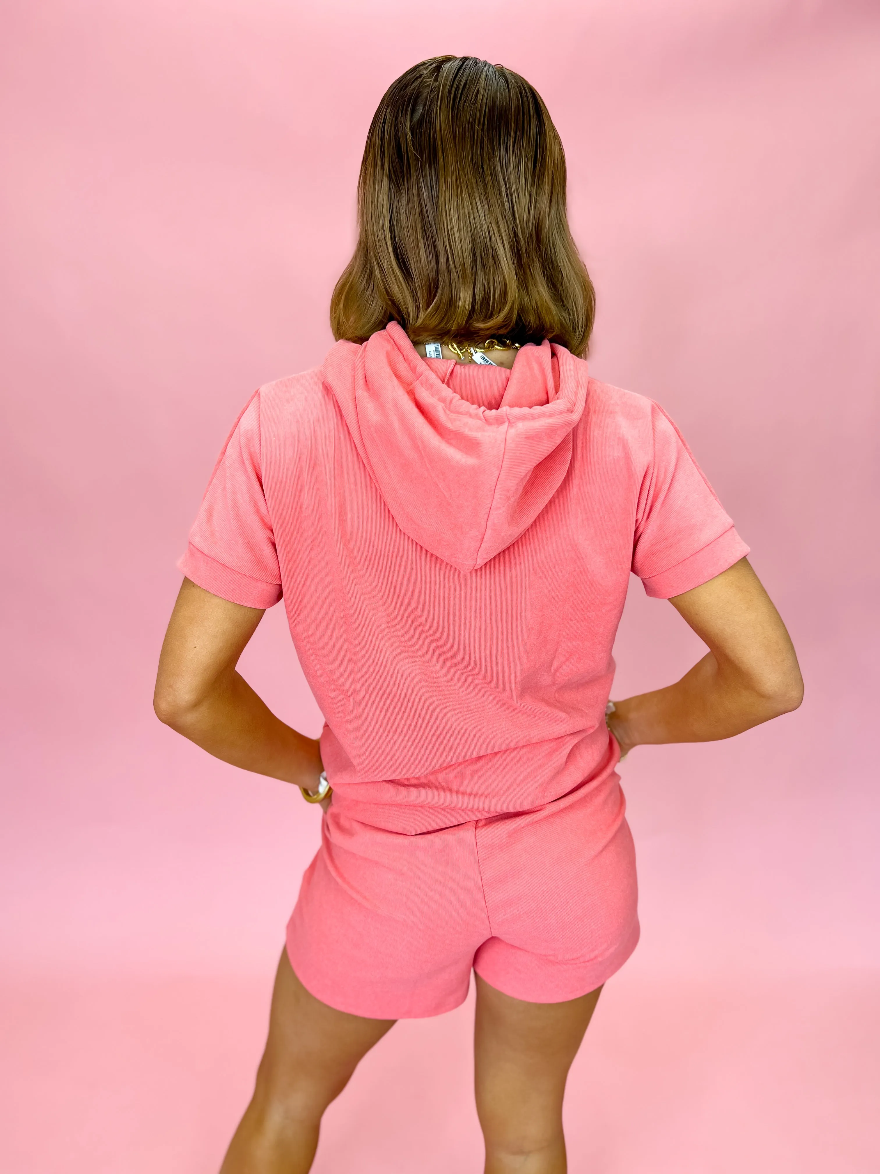 Weekend Brushed Pocket Shorts - Coral