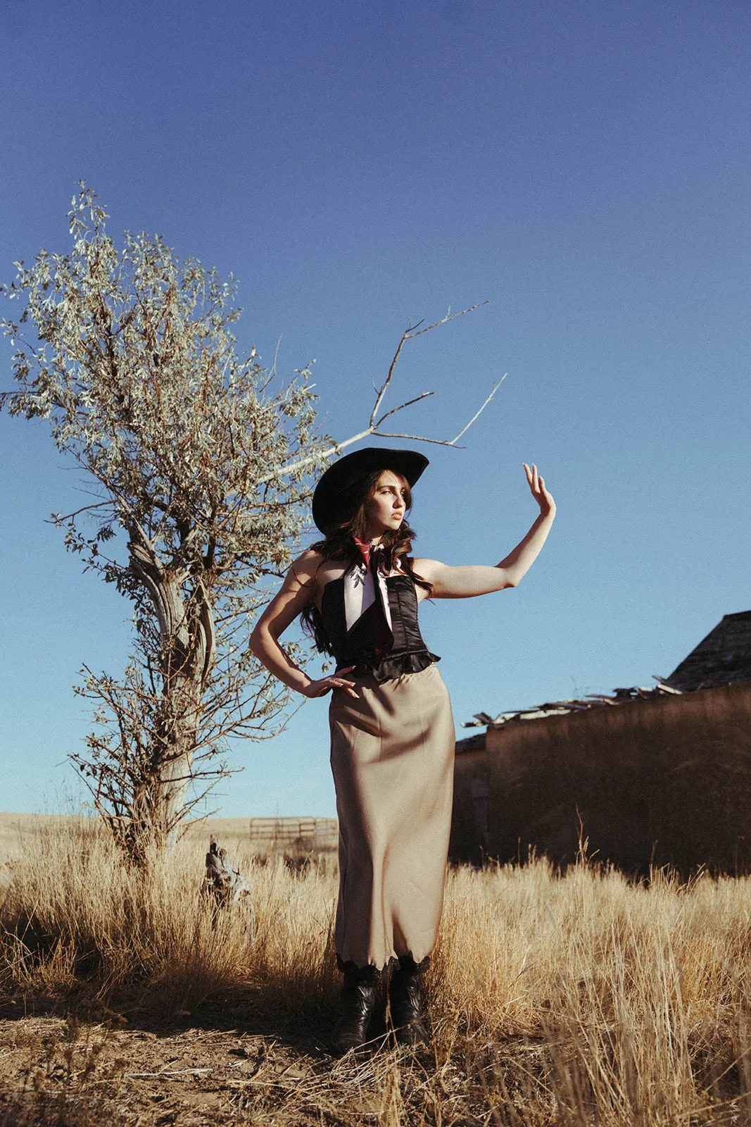 West Chic Satin Skirt