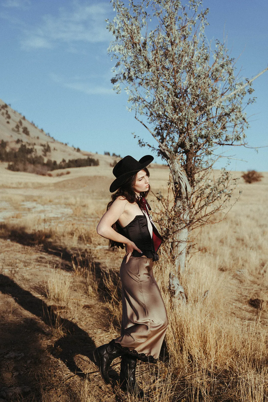 West Chic Satin Skirt