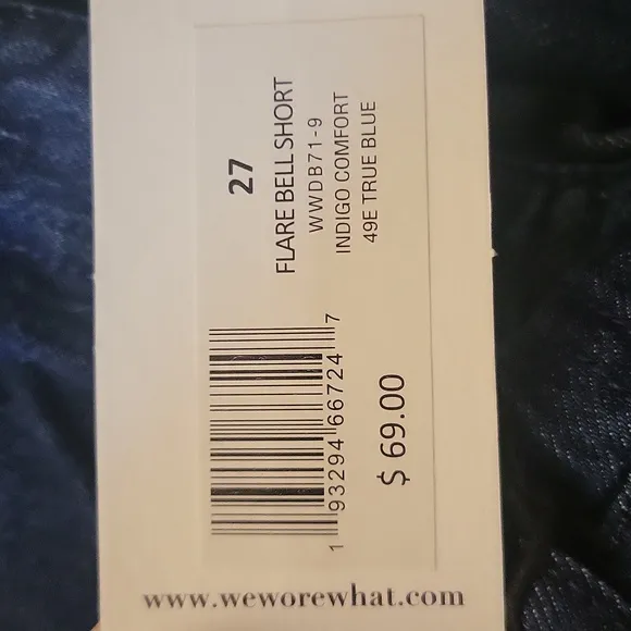 WeWoreWhat High-Waisted Flare Bell Shorts Sz. 27 NWT