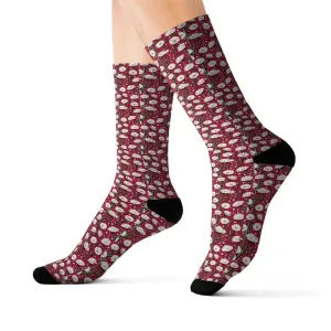 White Daisy Flowers Socks Style and Comfort