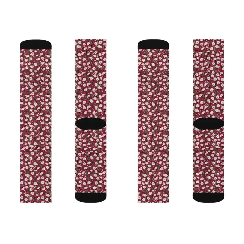 White Daisy Flowers Socks Style and Comfort