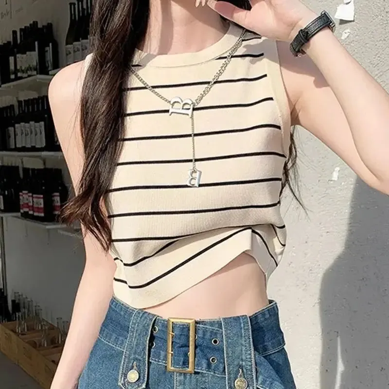 White Long Sleeve Shirt & Striped Vest With Wide Leg Jeans 3 Piece Matching Set