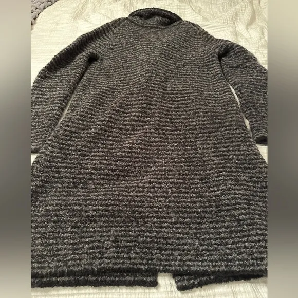 White   Warren Boucle Blanket Sweater Jacket - Size L