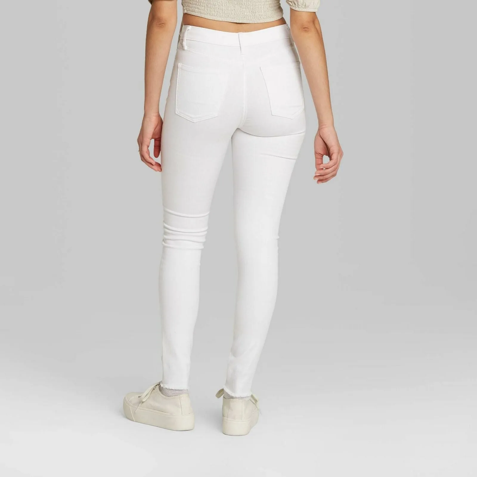 Wild Fable Women's High Rise Distressed Skinny Jeans
