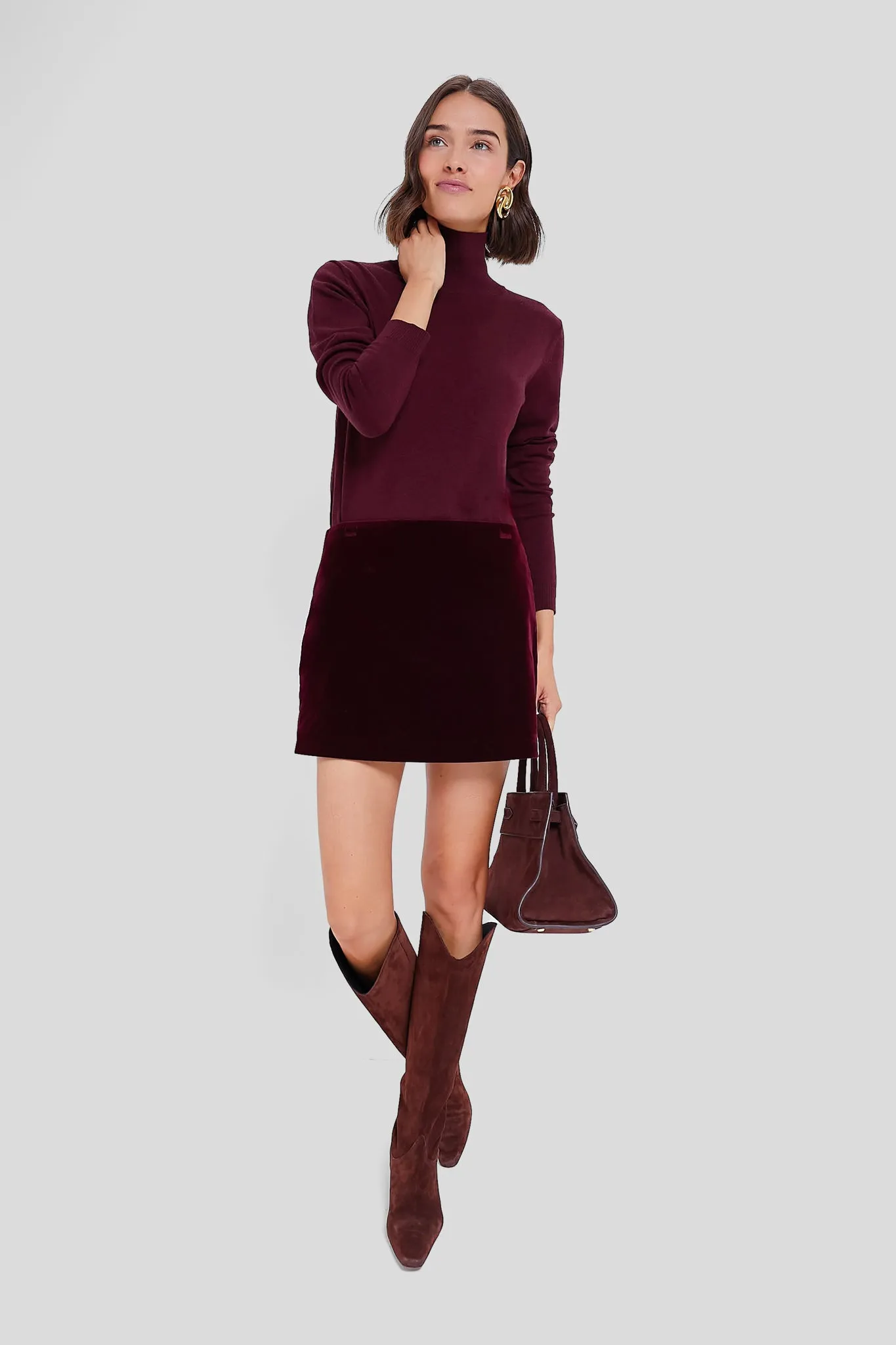 Wine Kiku Turtleneck