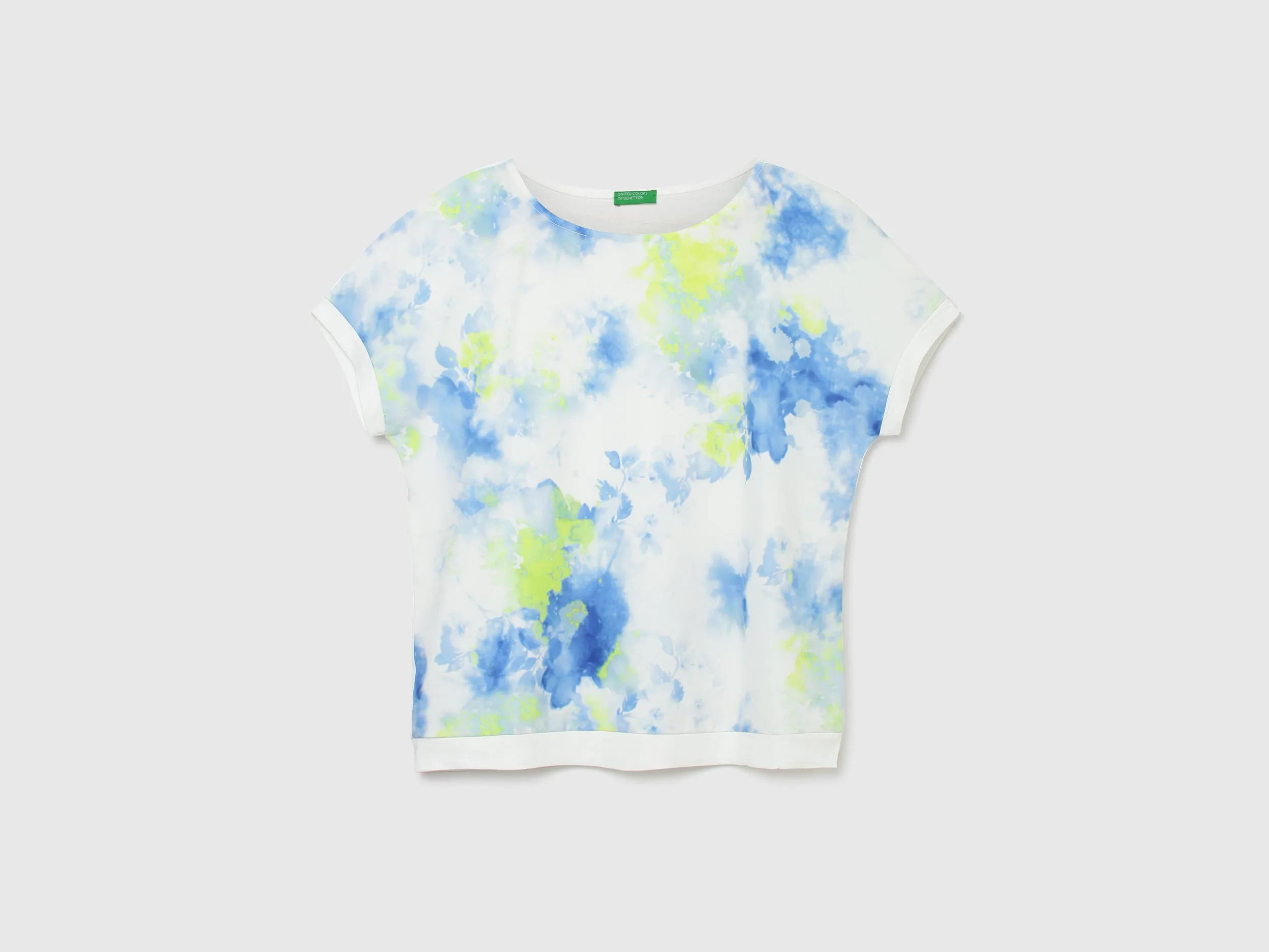 Women Tie & Dye Round Neck Top
