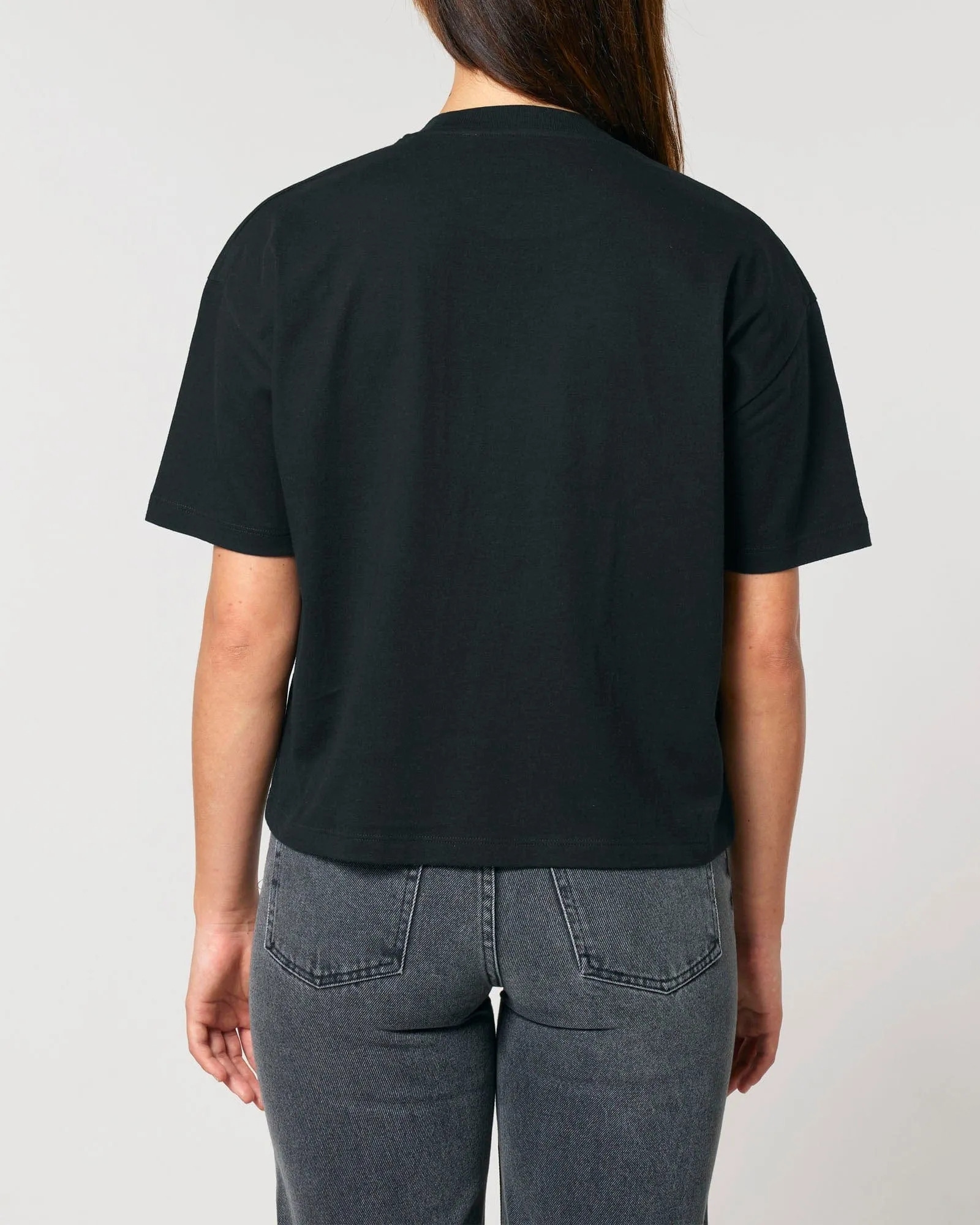 Women's Organic Cotton Boxy T-Shirt | Jet Black
