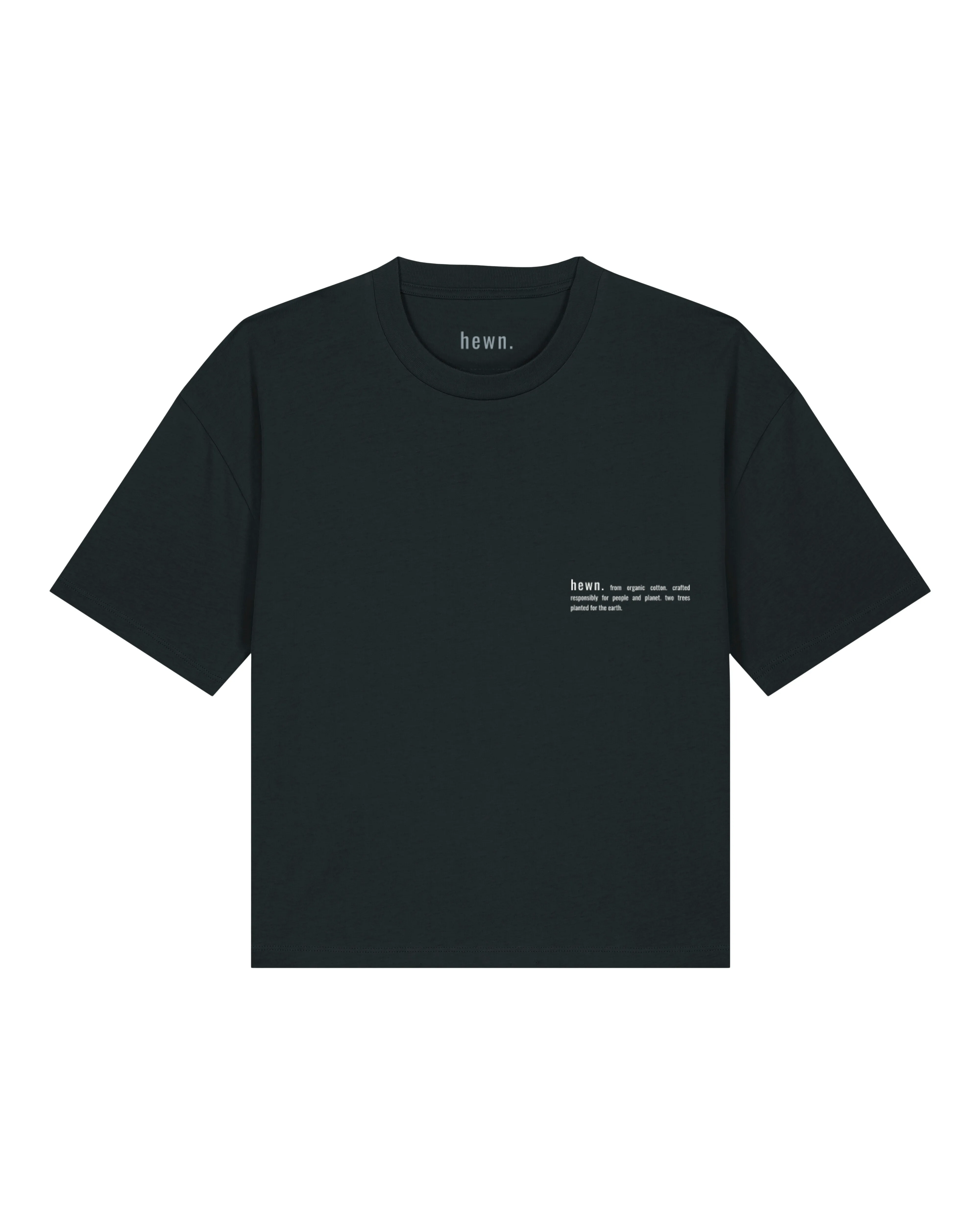 Women's Organic Cotton Boxy T-Shirt | Jet Black