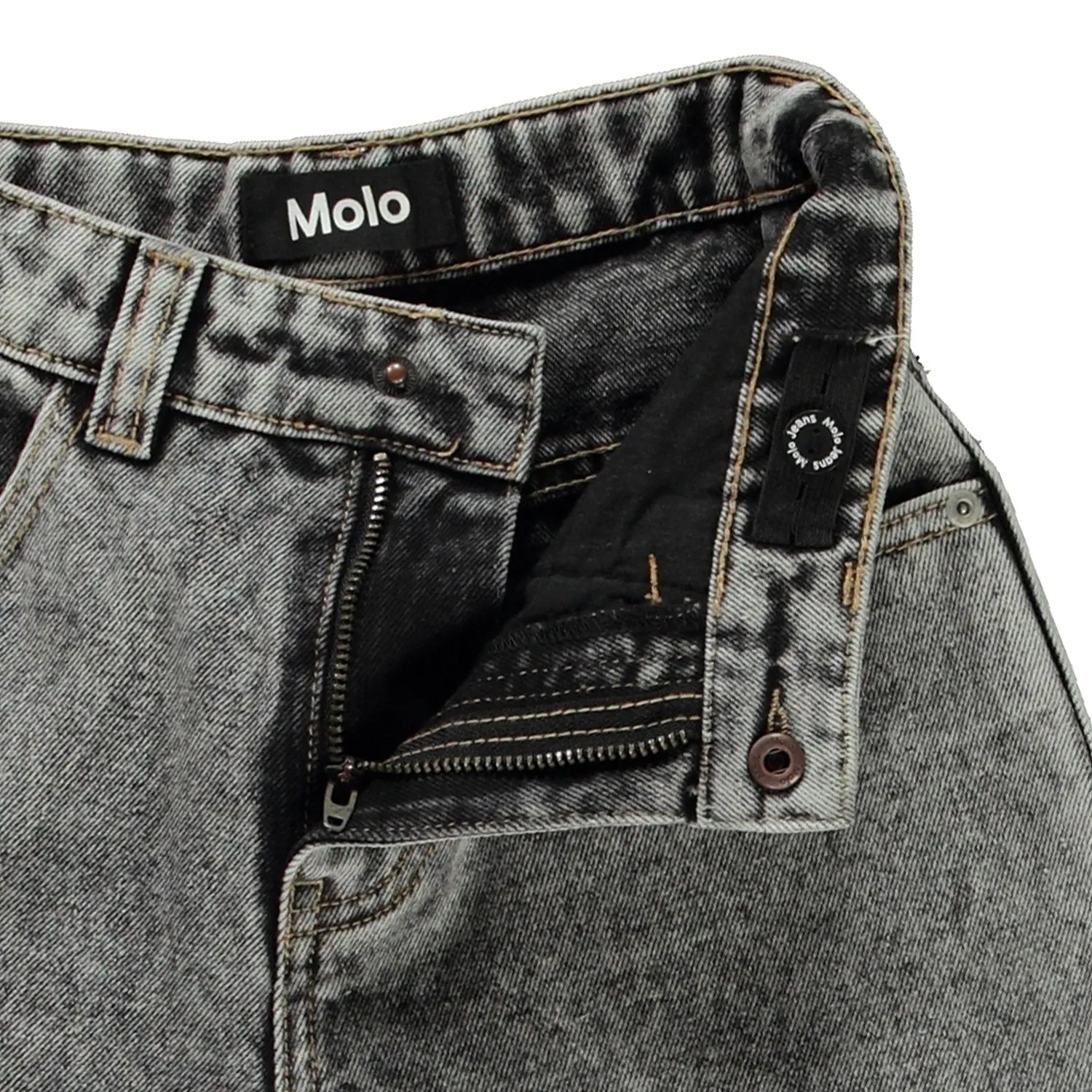 Woven pants Aska Grey stonewash