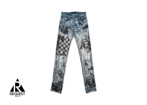 x Wes Lang Sketch Jean "Painted Indigo"