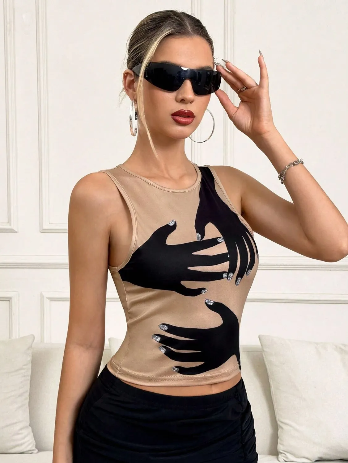 Y2K Printed Tank Top