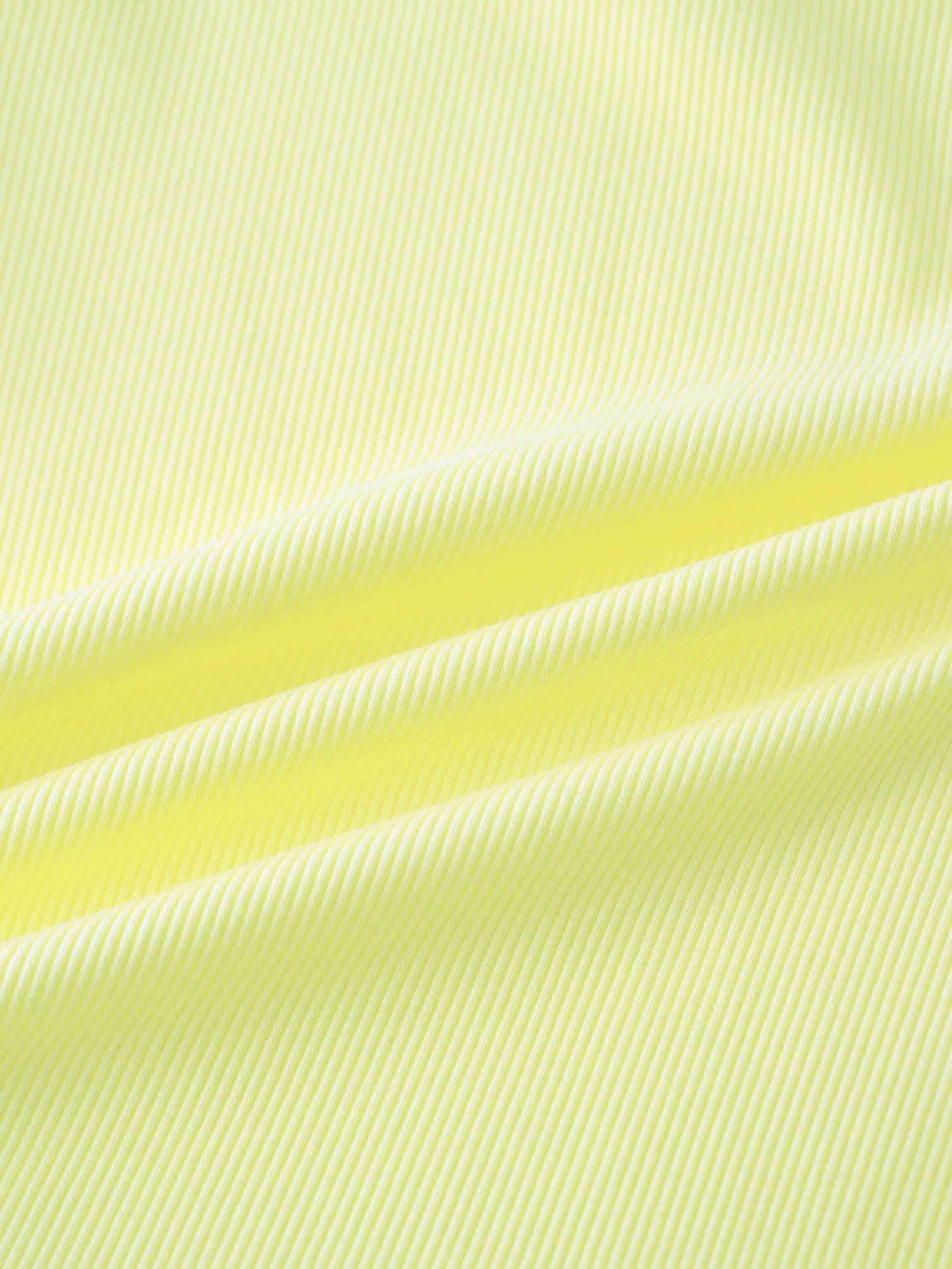 Yellow Ribbed Short Set