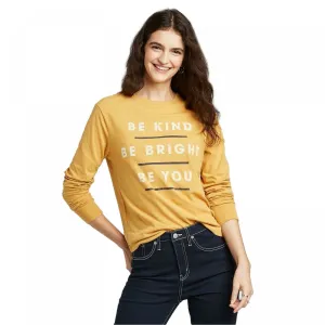 Zoe   Liv Women's Be Kind Be Right Be You Long Sleeve Graphic T-Shirt